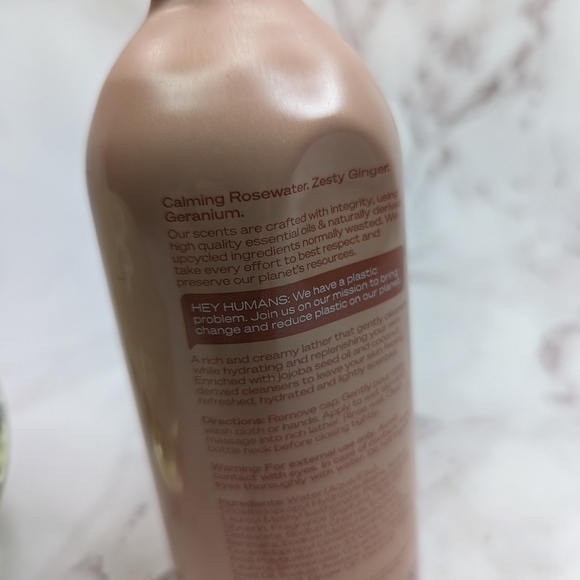 Hey Humans Naturally Derived Body Wash Rosewater Ginger 14 fl oz - Picture 4 of 8